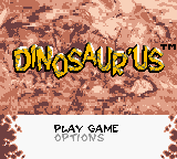 Dinosaur'us (Europe) (En,Fr,De,Es,It,Nl) Title Screen